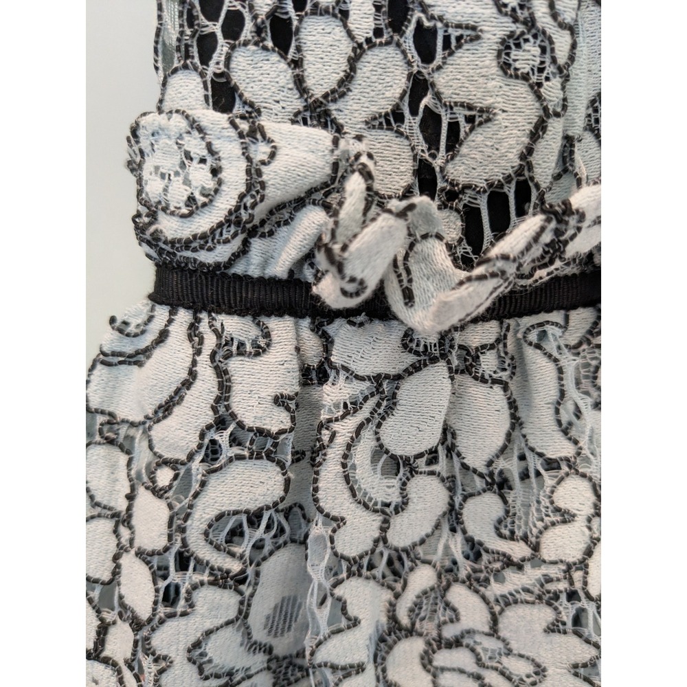 NWT ZAC Zac Posen Brianna Lace Tiered Ruffle Tulle Dress Size‎ 4 - Picture 8 of 13